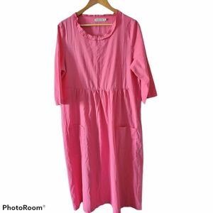Misslook Pink Prairie Cottage Core Dress Size XL